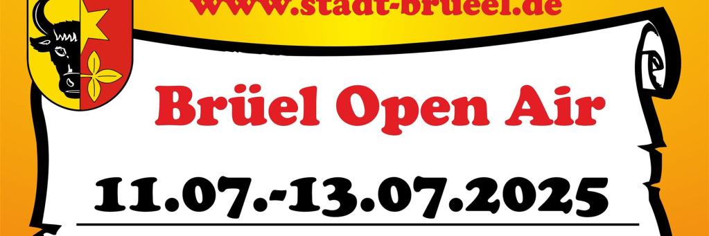 __Plakat Stadtfest Brüel 2025 im Quadrat
