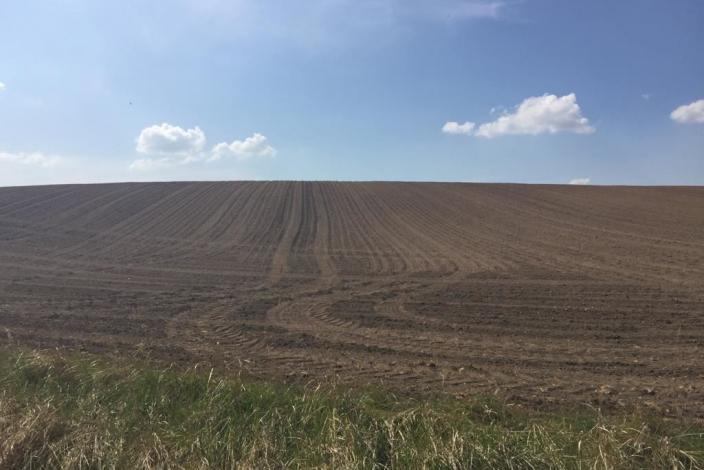 Harry Sticklorat - Ernte ist eingefahren,Feld bei Pennewitt