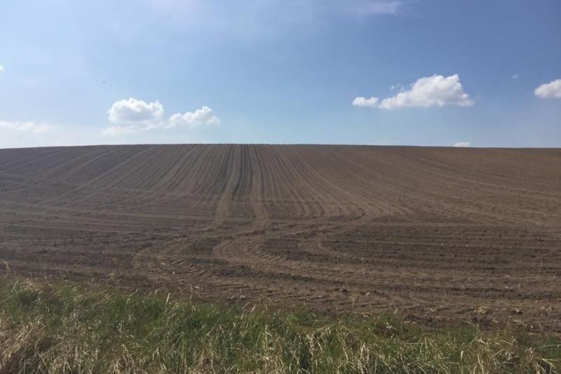 Harry Sticklorat - Ernte ist eingefahren,Feld bei Pennewitt